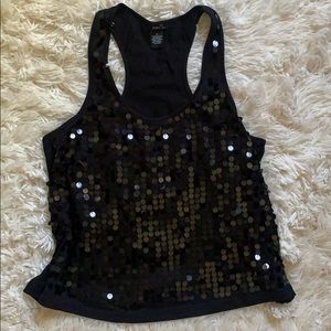 Sequin top tank